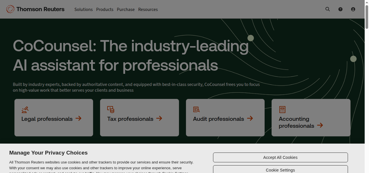 Snapshot of Casetext CoCounsel