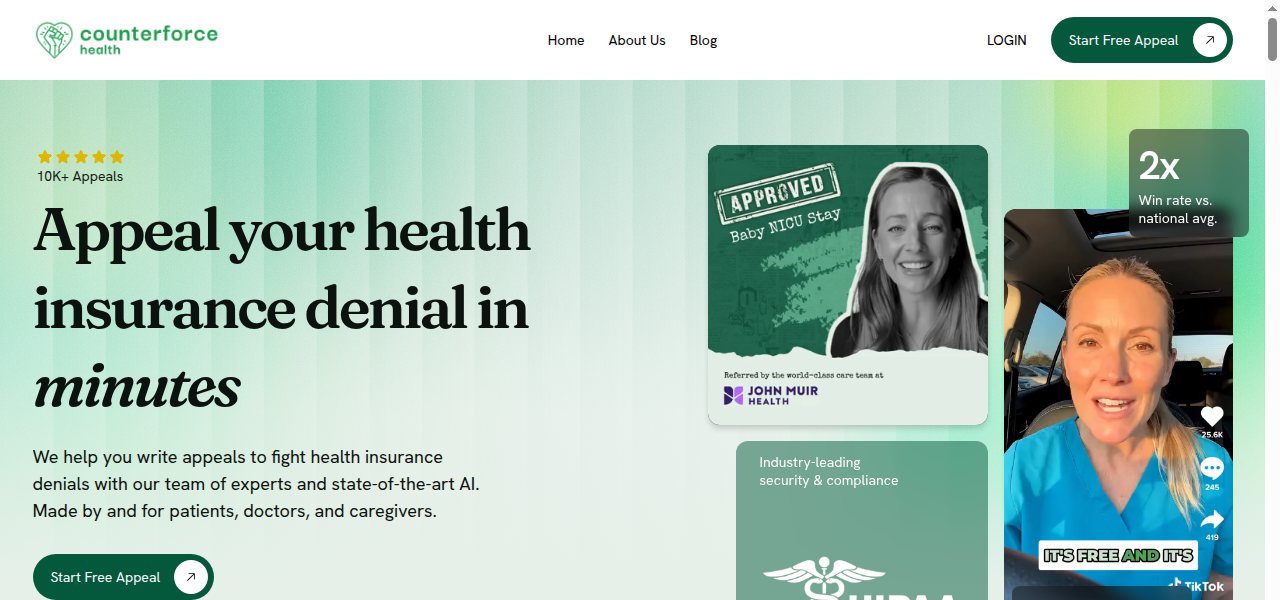 Snapshot of Counterforce Health