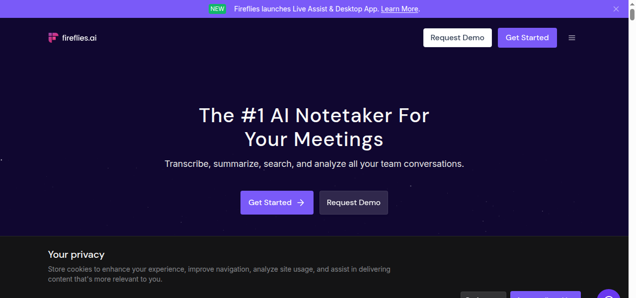 Snapshot of Fireflies.ai