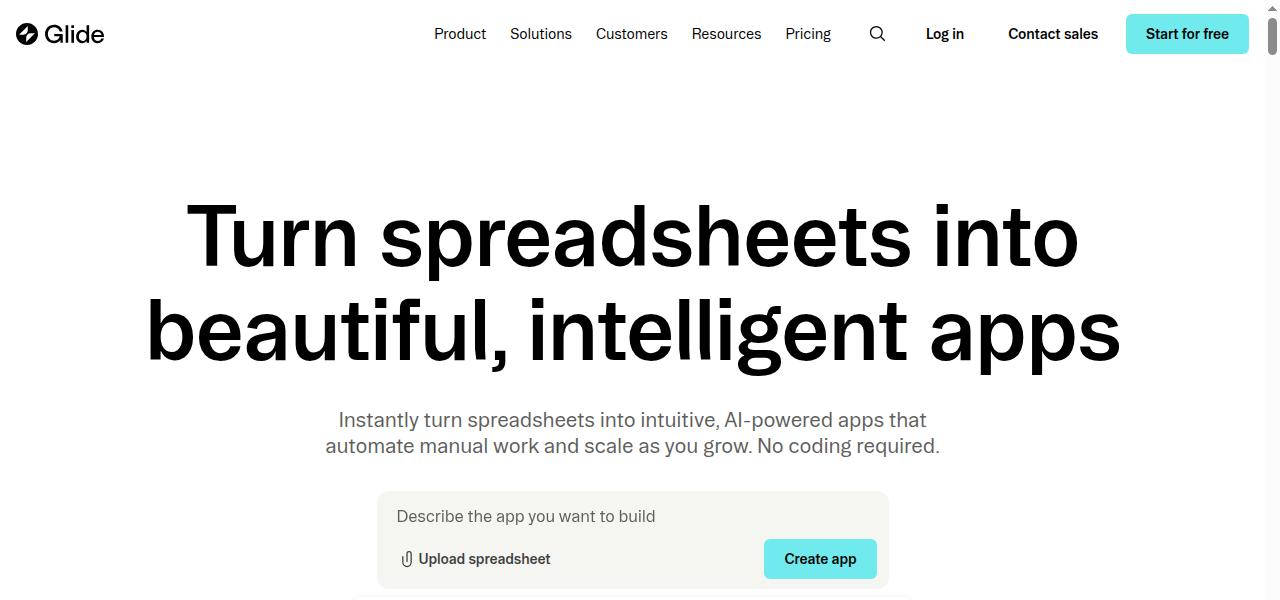 Snapshot of Glide AI