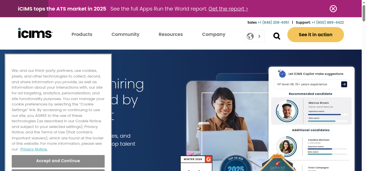 Snapshot of iCIMS Talent Cloud