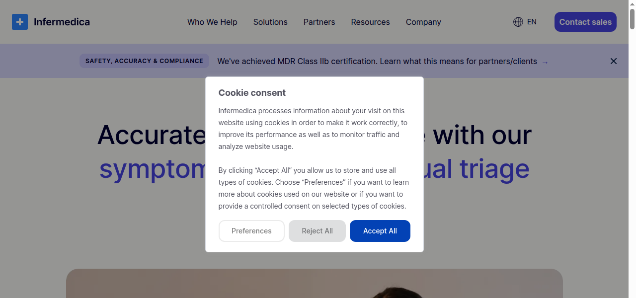 Snapshot of Infermedica