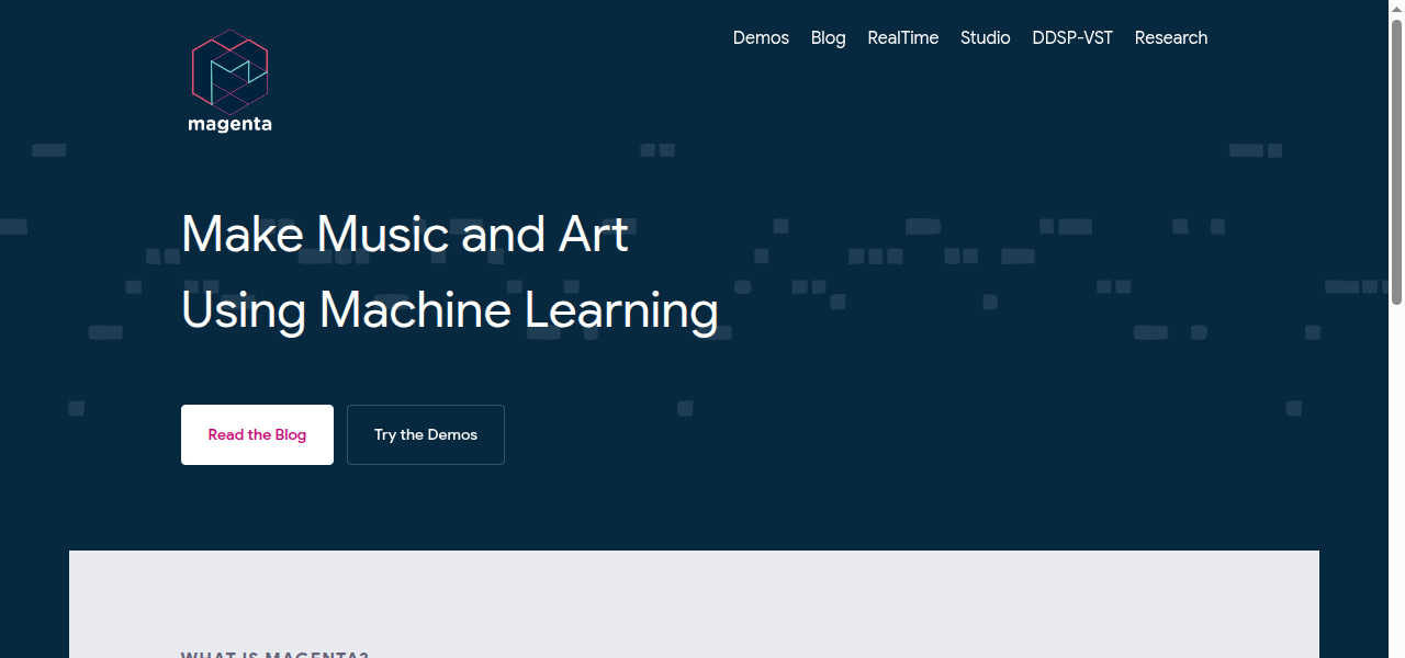 Snapshot of Magenta Studio