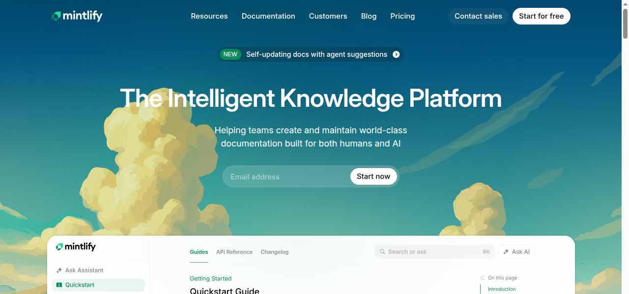 Snapshot of Mintlify