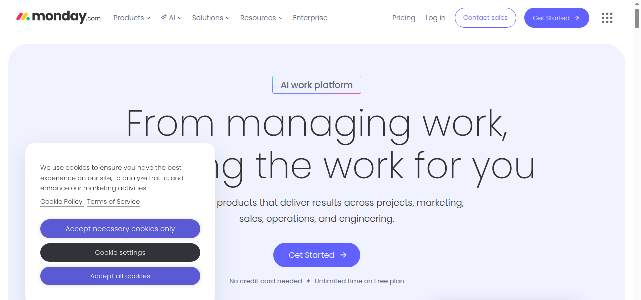 Snapshot of Monday.com