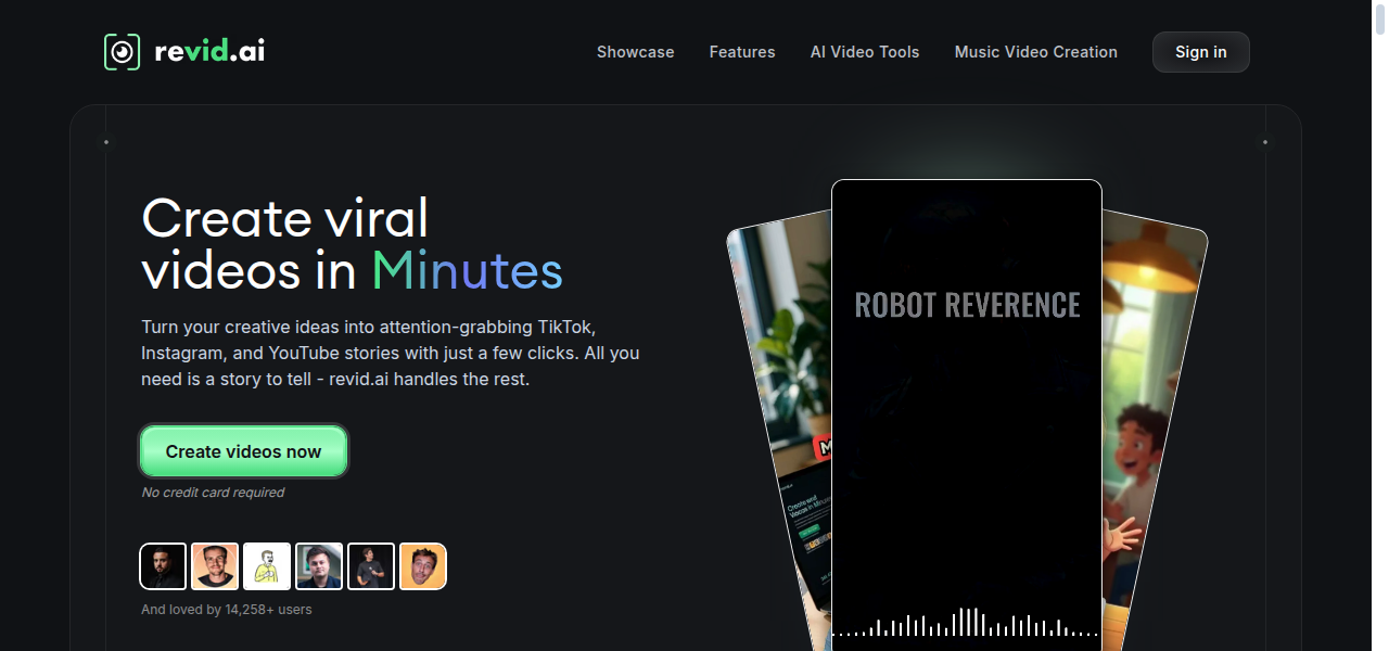 Snapshot of Revid AI