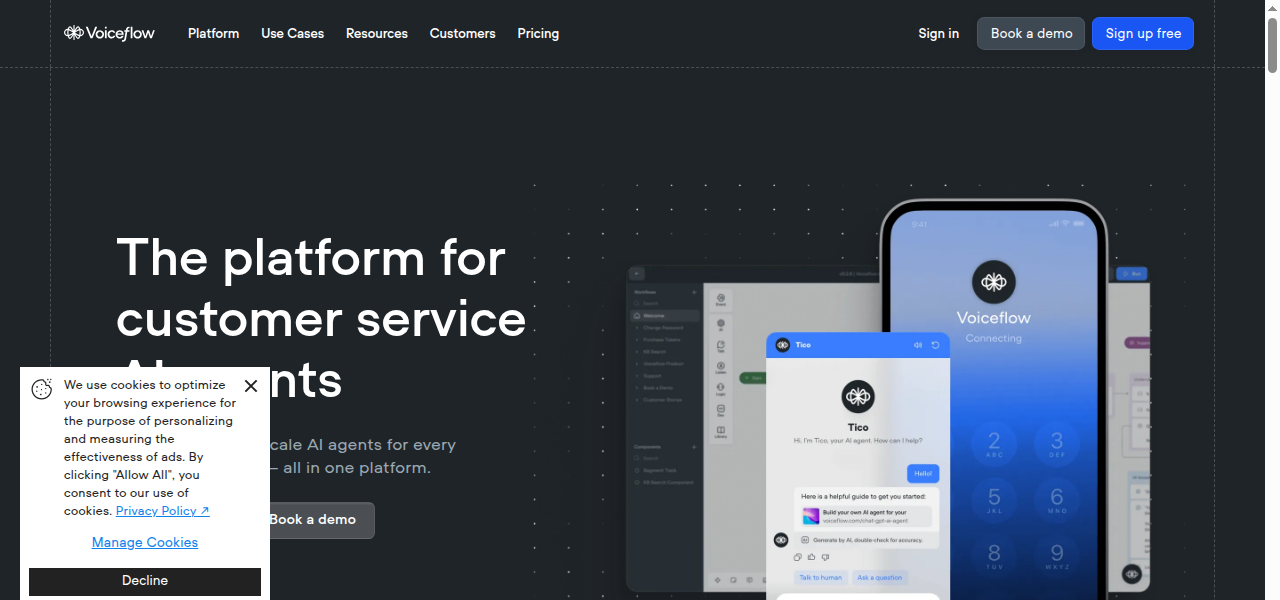 Snapshot of Voiceflow