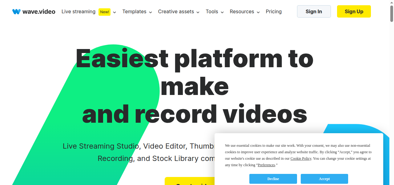 Snapshot of Wave.video